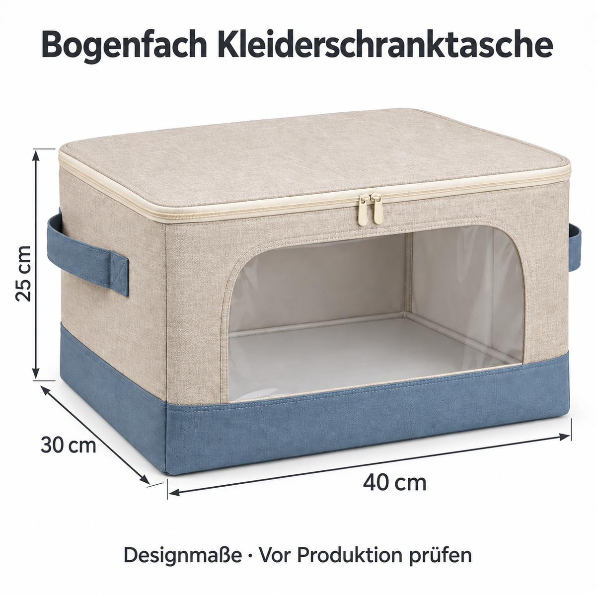 Bogenfach Kleiderschranktasche