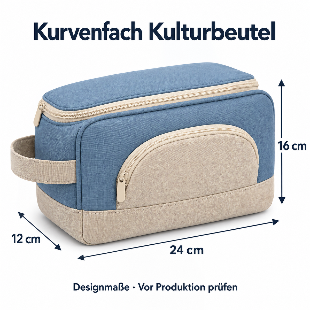 Kurvenfach Kulturbeutel