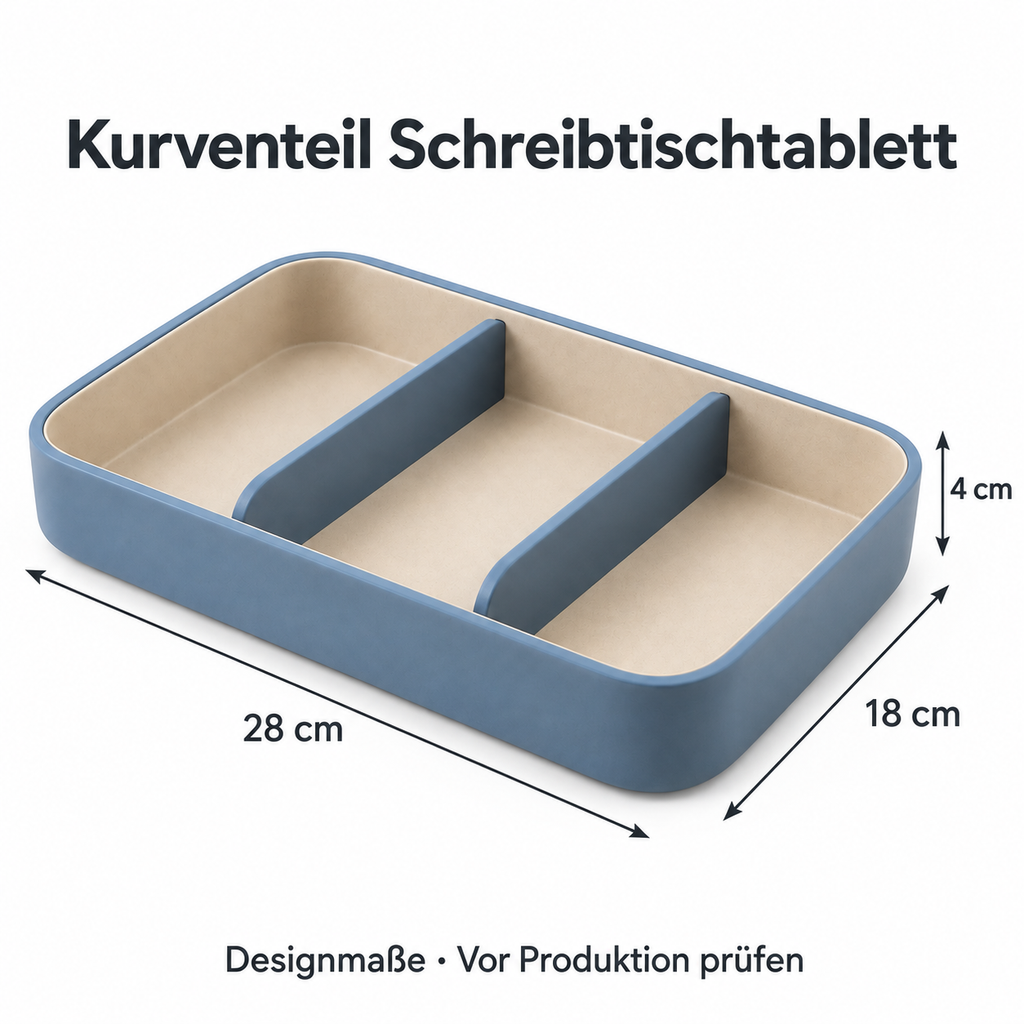 Kurventeil Schreibtischtablett